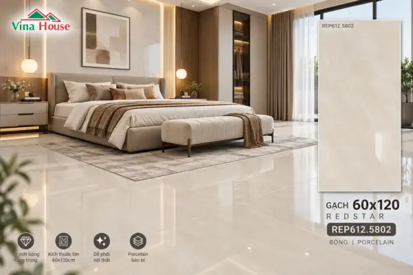 Gạch 60×120 Redstar REP612.5802 Bóng