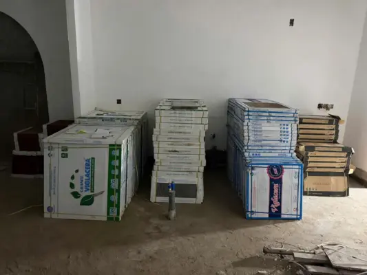 VINA HOUSE VƯỢT CHẶNG ĐƯỜNG DÀI, ĐƯA HÀNG TRĂM KIỆN GẠCH ĐẾN CÔNG TRÌNH TẠI ĐỒNG THÁP