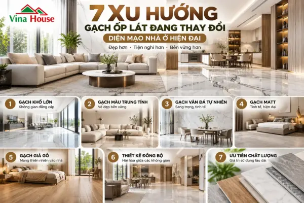 Gạch Ốp Lát Đẹp Chưa Đủ ! 7 Xu Hướng Thiết Kế Đang Thay Đổi Diện Mạo Nhà Ở Hiện Đại