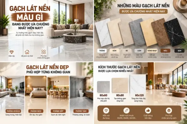 Gạch Lát Nền Màu Gì Đang Được Ưa Chuộng Nhất Hiện Nay?