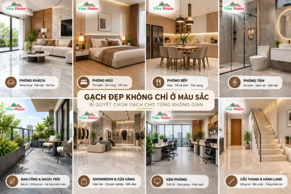 Gạch Đẹp Không Chỉ Ở Màu Sắc: Bí Quyết Chọn Gạch Cho Từng Không Gian