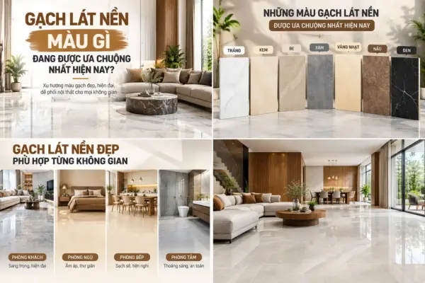 Gạch Lát Nền Màu Gì Đang Được Ưa Chuộng Nhất Hiện Nay?
