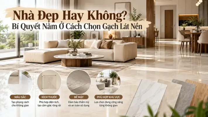 Nhà Đẹp Hay Không? Bí Quyết Nằm Ở Cách Chọn Gạch Lát Nền
