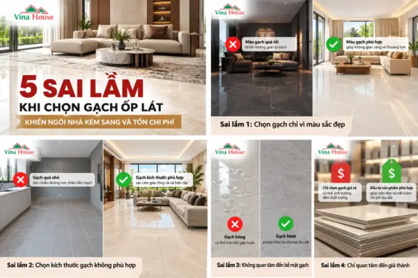 5 Sai Lầm Khi Chọn Gạch Ốp Lát Khiến Ngôi Nhà Kém Sang Và Tốn Chi Phí