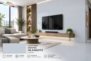 Gạch 30x60 NOVITA NLA360172 Xám Mờ