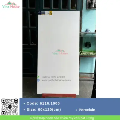 Gạch 60×120 APODIO 6116.1000 Matt Tinh Thể