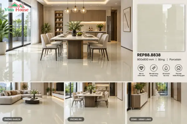 Gạch 80×80 Redstar REP88.8838 Bóng