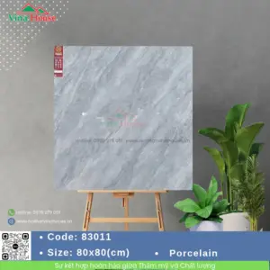 Gạch 80x80 Prime 83011 Xám Bóng
