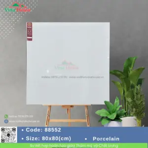 Gạch 80x80 Prime 88552 Trắng Bóng