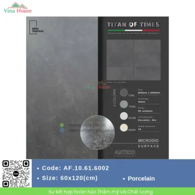 Gạch 60×120 APODIO AF.10.61.6002 Matt Tinh Thể