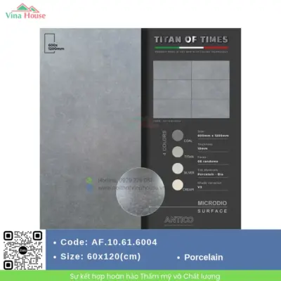 Gạch 60×120 APODIO AF.10.61.6004 Matt Tinh Thể