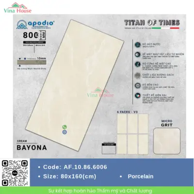 Gạch 80×160 Apodio AF.10.86.6006
