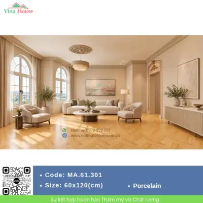 Gạch 60×120 APODIO MA.61.301 Vân Gỗ