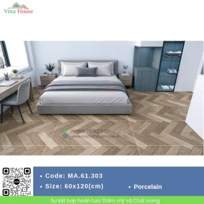 Gạch 60×120 APODIO MA.61.303 Vân Gỗ