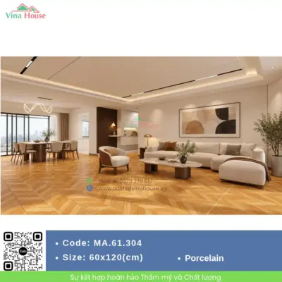 Gạch 60×120 APODIO MA.61.304 Vân Gỗ