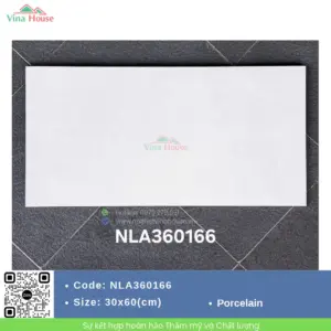 Gạch 30x60 NOVITA NLA360166 Trắng Mờ
