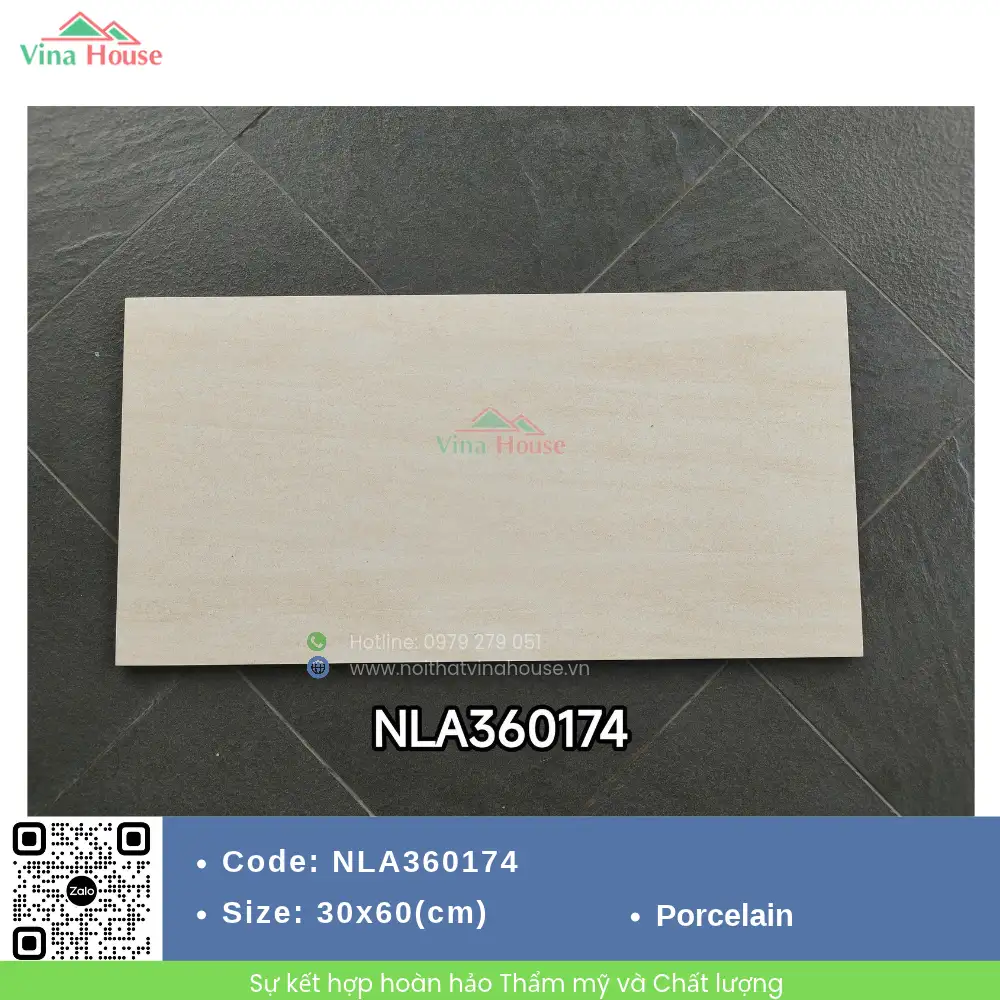 Gạch 30x60 NOVITA NLA360174 Vàng Mờ