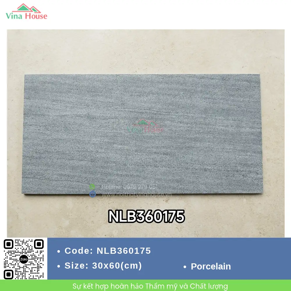 Gạch 30x60 NOVITA NLB360175 Xám Mờ Gạch 30x60 NOVITA NLB360175 Xám Mờ